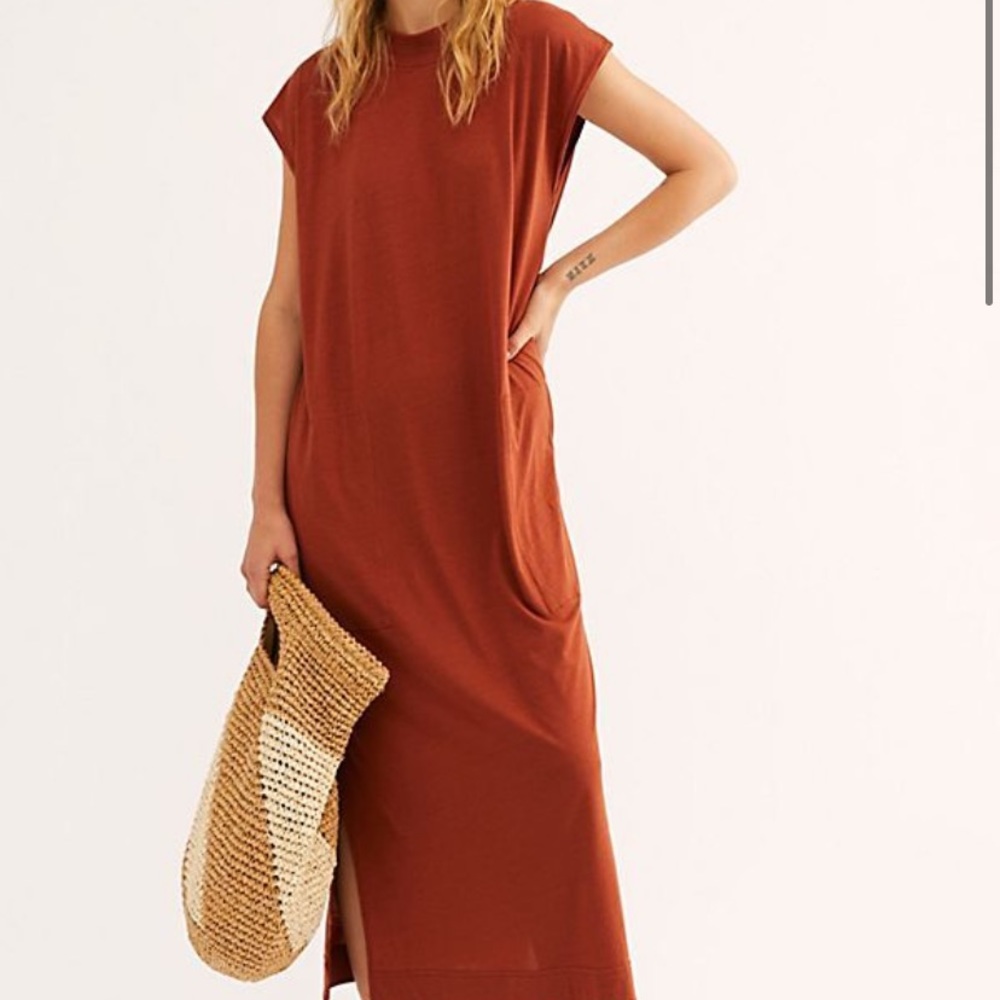 Free People All Day Long Midi Dress